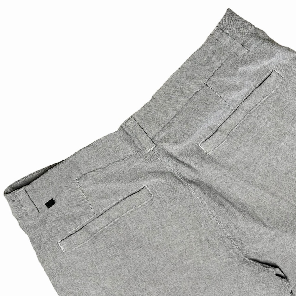Lululemon Commission Shorts Men 33 Gray Woven 11" Qwick Oxford Chino Casual Golf - Picture 7 of 10